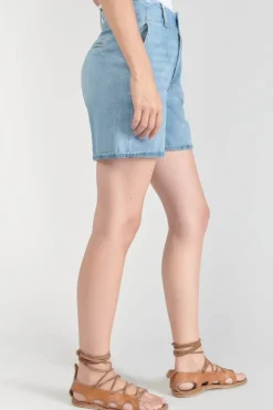 Le Temps des Cerises Short Sydney En Jeans Bleu Clair-Femme Jupes & Shorts
