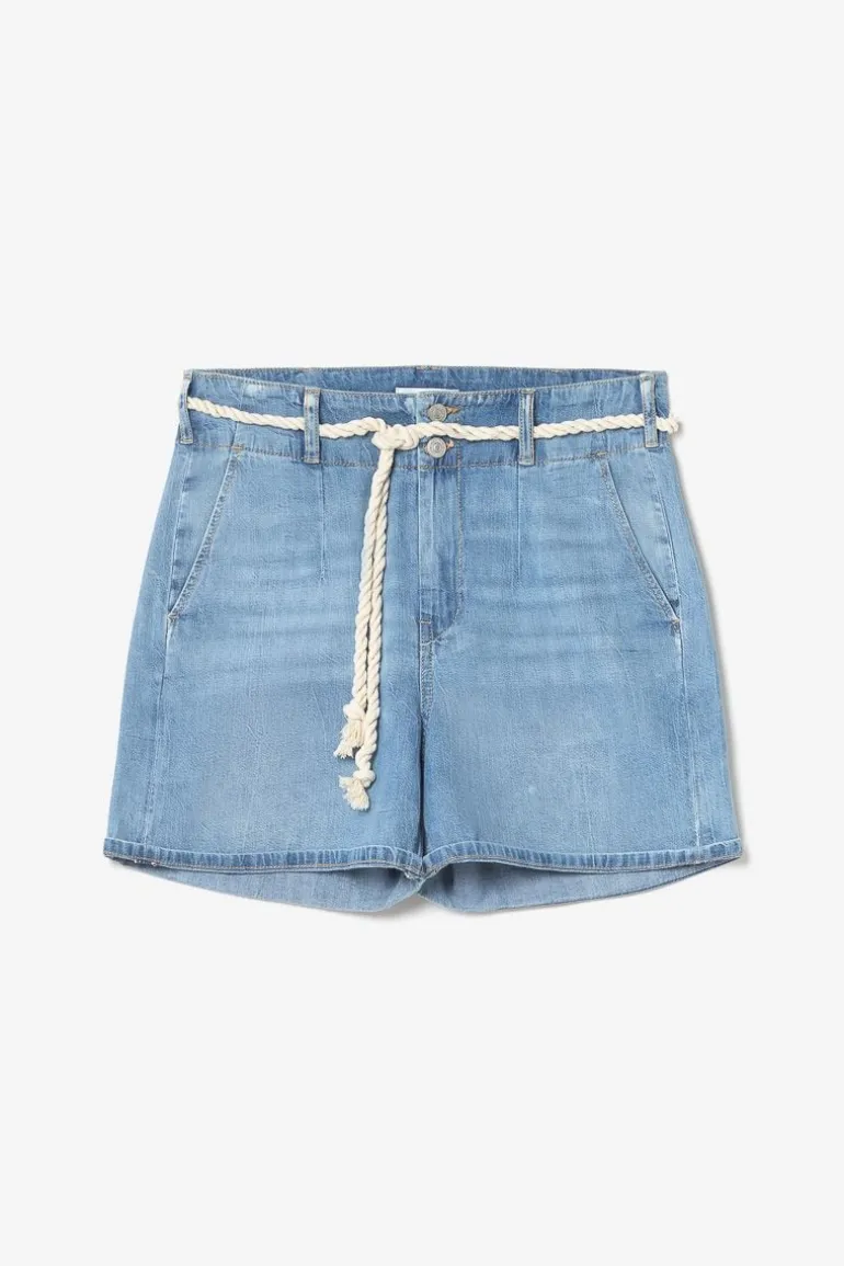 Le Temps des Cerises Short Sydney En Jeans Bleu Clair-Femme Jupes & Shorts