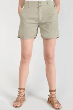 Le Temps des Cerises Short Sydney2 Kaki Clair-Femme Shorts & Jupes
