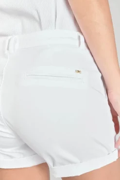 Le Temps des Cerises Short Veli2 Blanc-Femme Shorts & Jupes