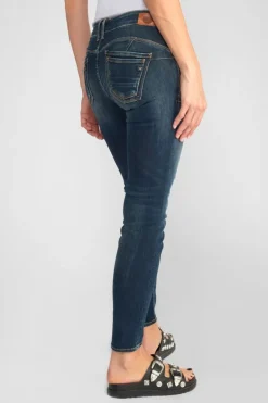 Le Temps des Cerises Sib Pulp Slim 7/8Eme Jeans Destroy Vintage Bleu N°2-Femme Coupe Slim