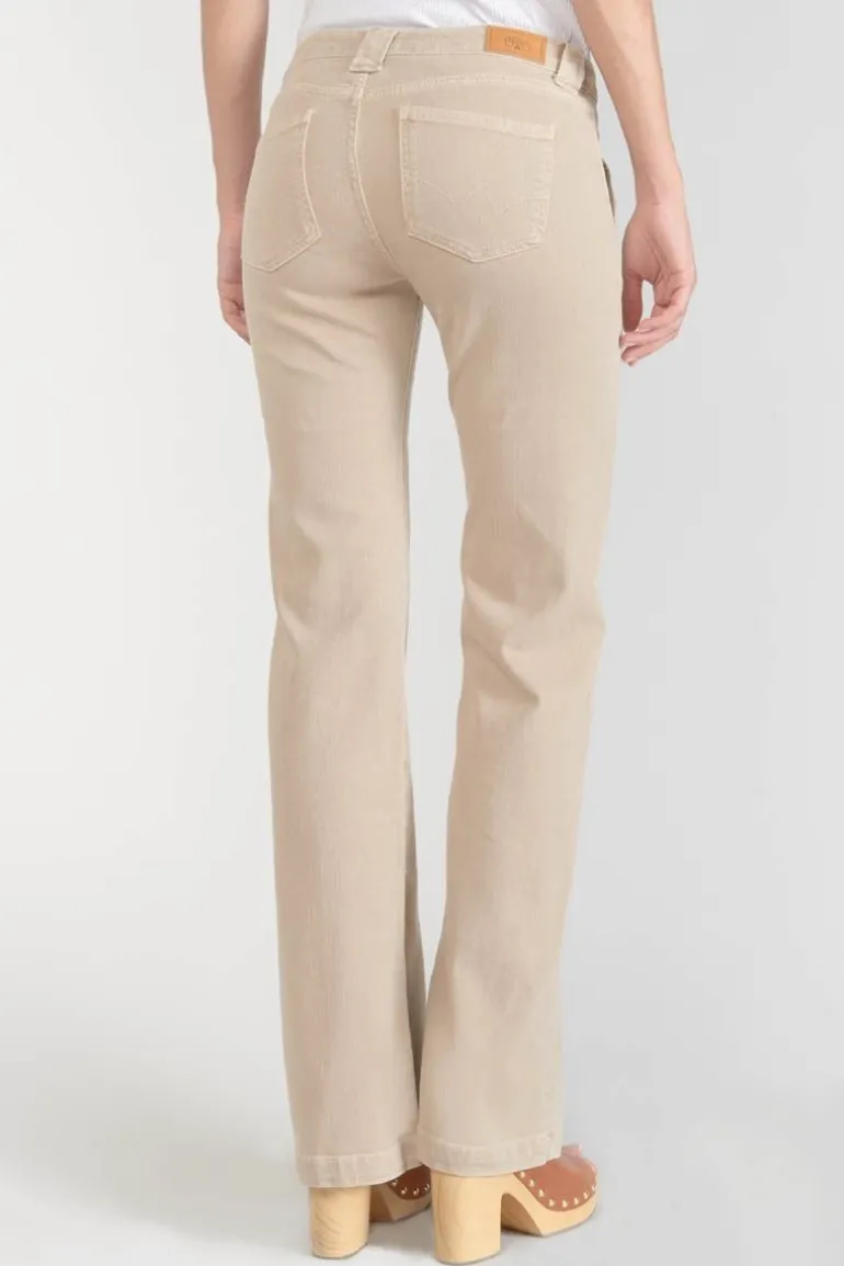 Le Temps des Cerises Sormiou Flare Jeans Beige Sable-Femme Coupe Flare / Bootcut