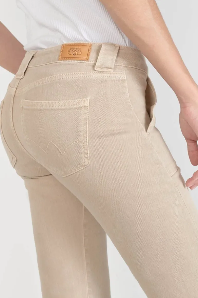 Le Temps des Cerises Sormiou Flare Jeans Beige Sable-Femme Coupe Flare / Bootcut