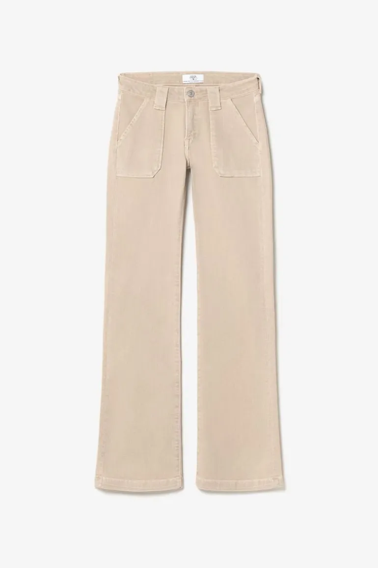 Le Temps des Cerises Sormiou Flare Jeans Beige Sable-Femme Coupe Flare / Bootcut