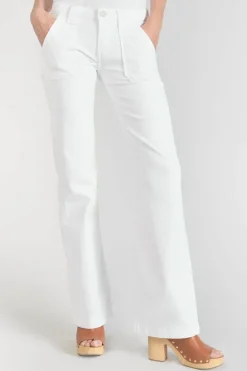 Le Temps des Cerises Sormiou Flare Jeans Blanc-Femme Coupe Flare / Bootcut