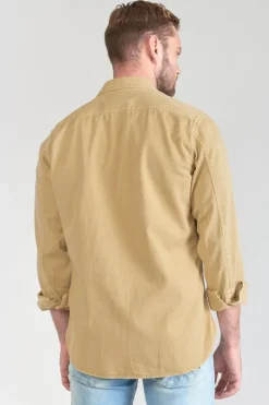 Le Temps des Cerises Surchemise Carel Beige Sable-Homme Chemises