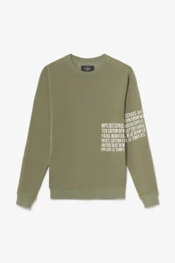 Le Temps des Cerises Sweat Riol Kaki-Homme Sweats