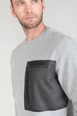 Le Temps des Cerises Sweat Stipa Gris Chine-Homme Sweats