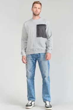 Le Temps des Cerises Sweat Stipa Gris Chine-Homme Sweats