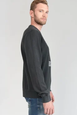 Le Temps des Cerises Sweat Tubur Noir Delave-Homme Sweats
