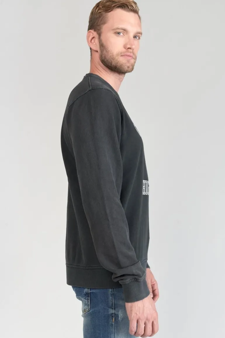 Le Temps des Cerises Sweat Tubur Noir Delave-Homme Sweats