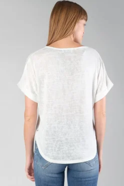 Le Temps des Cerises Top Bibou Creme-Femme T-Shirts & Débardeurs