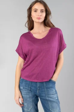 Le Temps des Cerises Top Bibou Framboise-Femme T-Shirts & Débardeurs