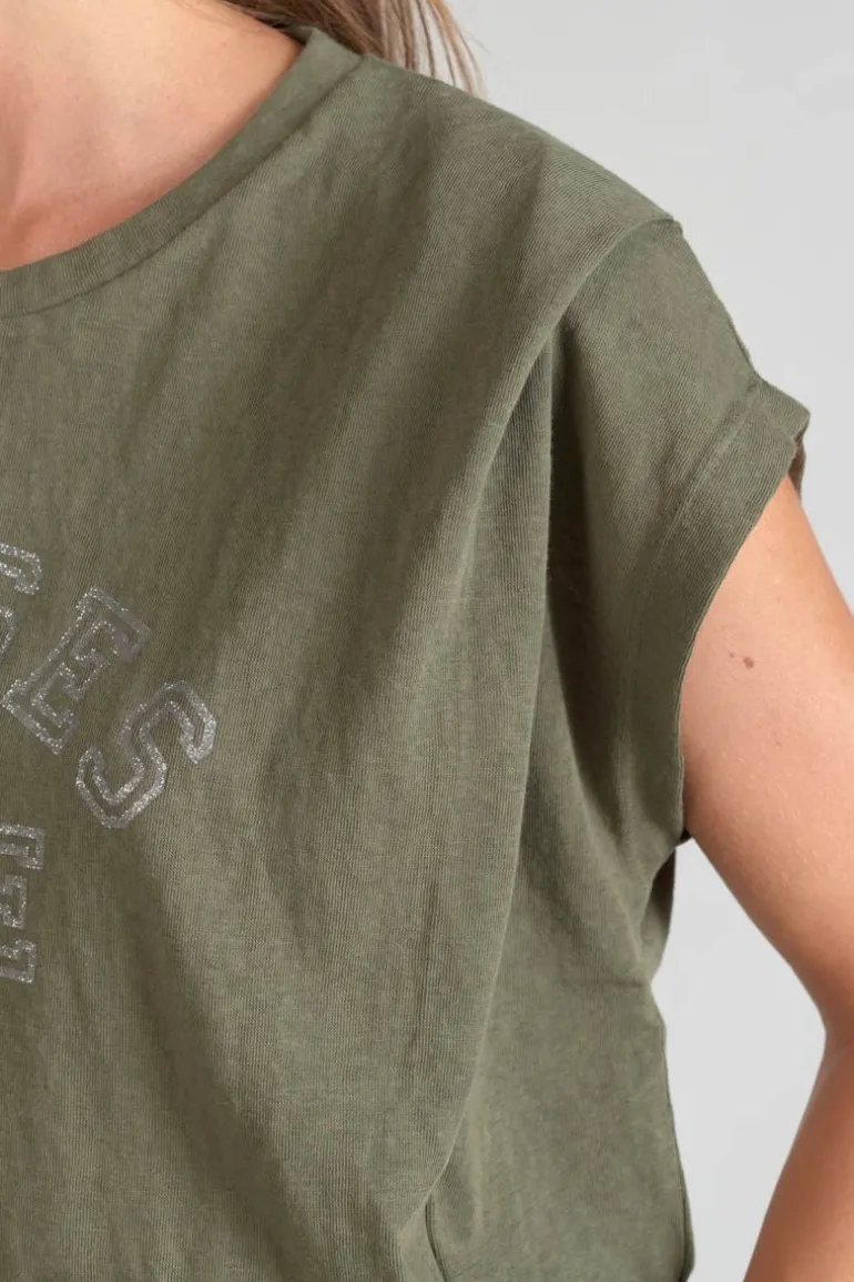 Le Temps des Cerises Top Coxy Kaki-Femme T-Shirts & Débardeurs