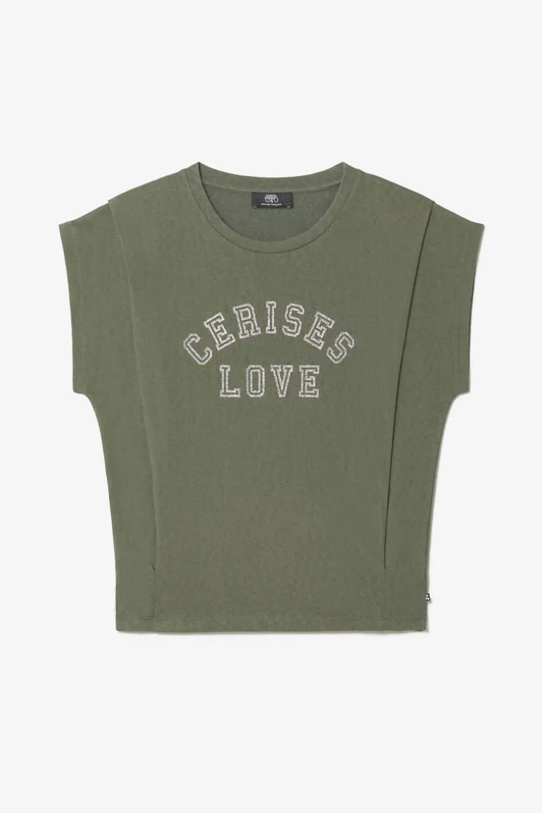Le Temps des Cerises Top Coxy Kaki-Femme T-Shirts & Débardeurs