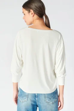 Le Temps des Cerises Top Jessie Creme-Femme T-Shirts & Débardeurs