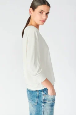 Le Temps des Cerises Top Jessie Creme-Femme T-Shirts & Débardeurs