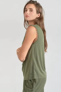 Le Temps des Cerises Top Nani Kaki-Femme T-Shirts & Débardeurs