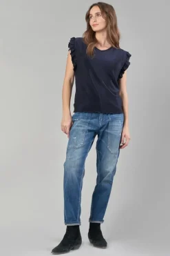 Le Temps des Cerises Top Nea Bleu Nuit Irise-Femme Tops