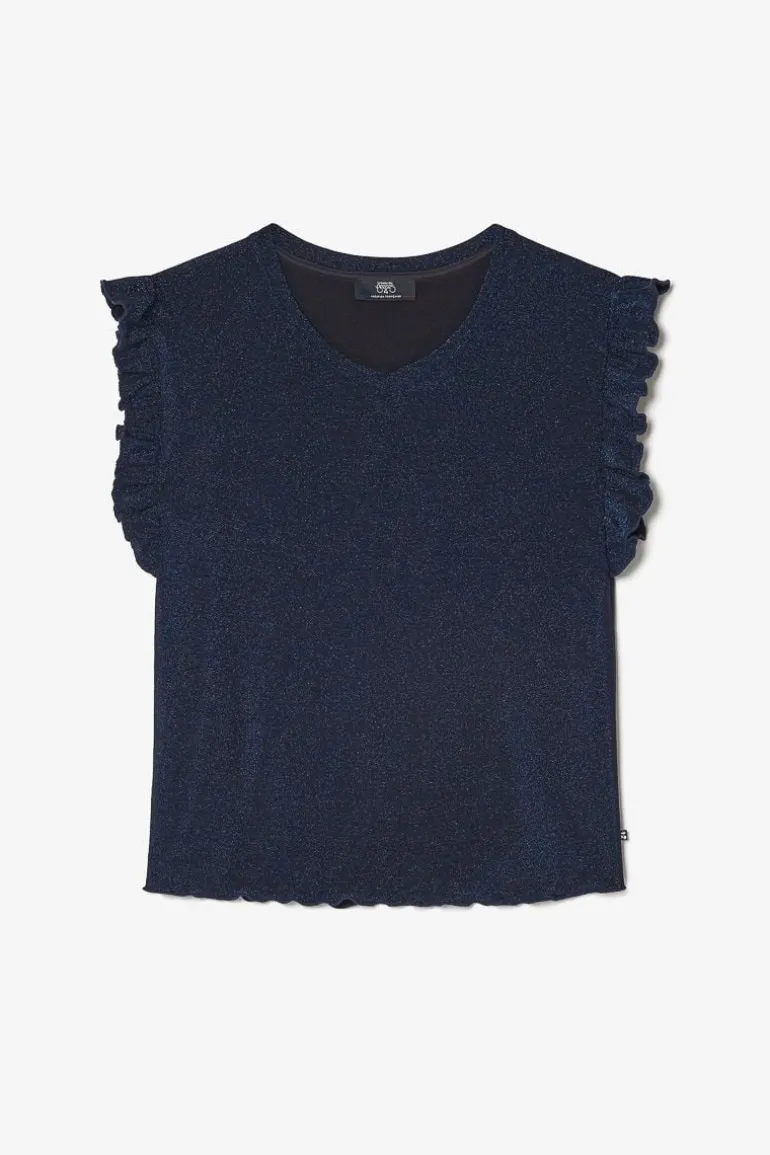 Le Temps des Cerises Top Nea Bleu Nuit Irise-Femme Tops