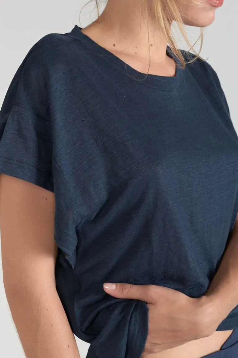 Le Temps des Cerises Top Overs Bleu Marine-Femme T-Shirts & Débardeurs