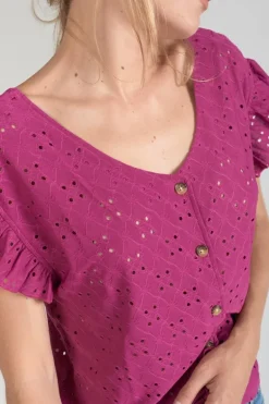 Le Temps des Cerises Top Pedrina Violine-Femme Tops