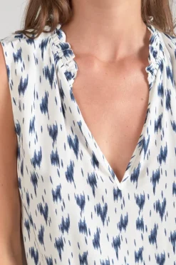 Le Temps des Cerises Top Rosita Tie And Dye Bleu-Femme Tops