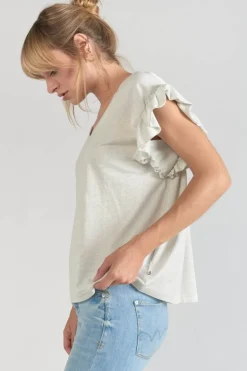 Le Temps des Cerises Top Ryls Blanc Irise-Femme T-Shirts & Débardeurs