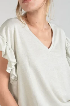 Le Temps des Cerises Top Ryls Blanc Irise-Femme T-Shirts & Débardeurs