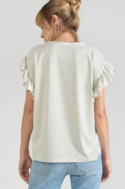 Le Temps des Cerises Top Ryls Blanc Irise-Femme T-Shirts & Débardeurs