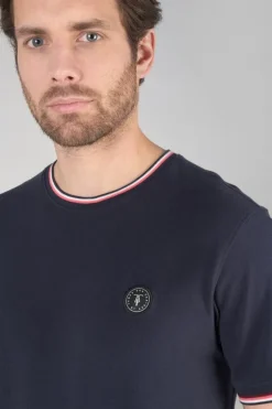 Le Temps des Cerises T-Shirt Abot Bleu Nuit-Homme T-Shirts & Polos