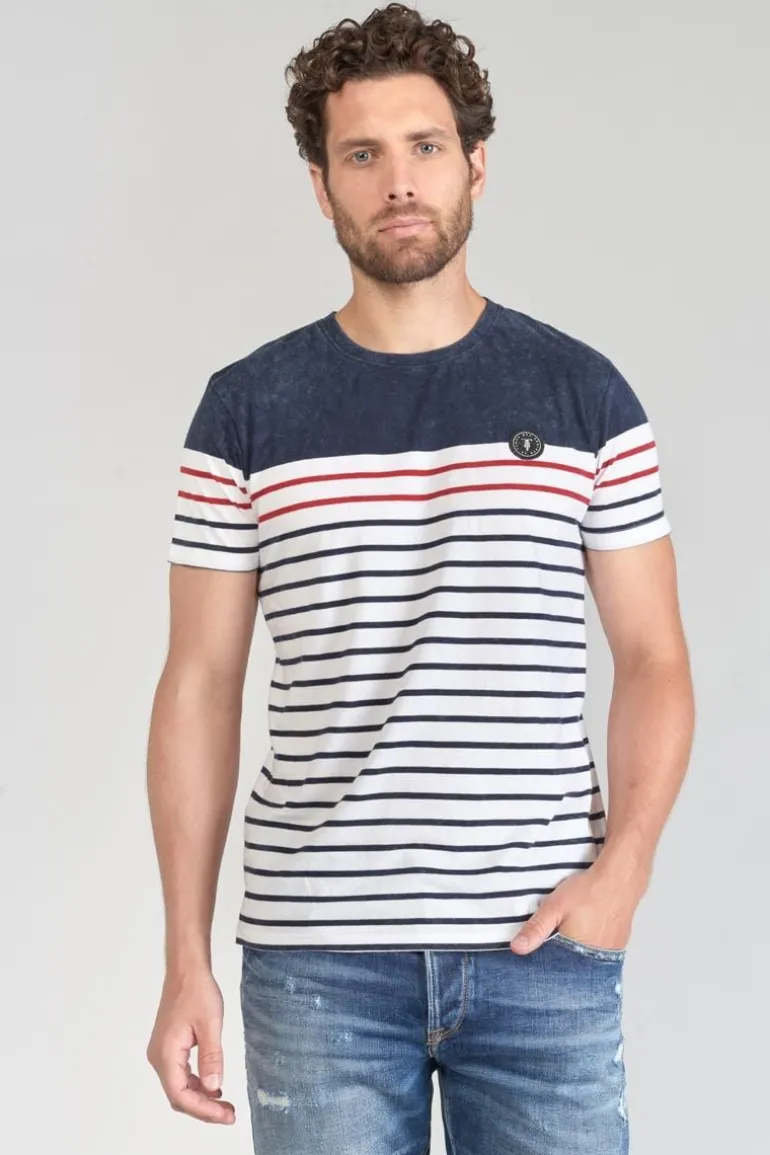 Le Temps des Cerises T-Shirt Blank A Rayures-Homme T-Shirts & Polos
