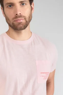 Le Temps des Cerises T-Shirt Brezol Rose Clair-Homme T-Shirts & Polos