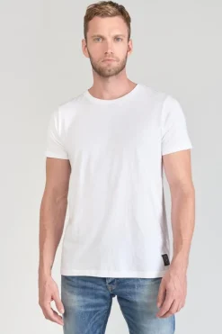 Le Temps des Cerises T-Shirt Brown Blanc-Homme T-Shirts & Polos