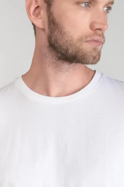 Le Temps des Cerises T-Shirt Brown Blanc-Homme T-Shirts & Polos