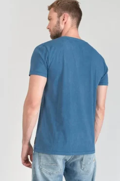 Le Temps des Cerises T-Shirt Brown Bleu Delave-Homme T-Shirts & Polos