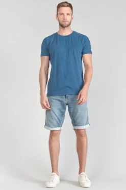 Le Temps des Cerises T-Shirt Brown Bleu Delave-Homme T-Shirts & Polos