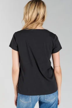 Le Temps des Cerises T-Shirt Carole Noir Imprime-Femme T-Shirts & Débardeurs