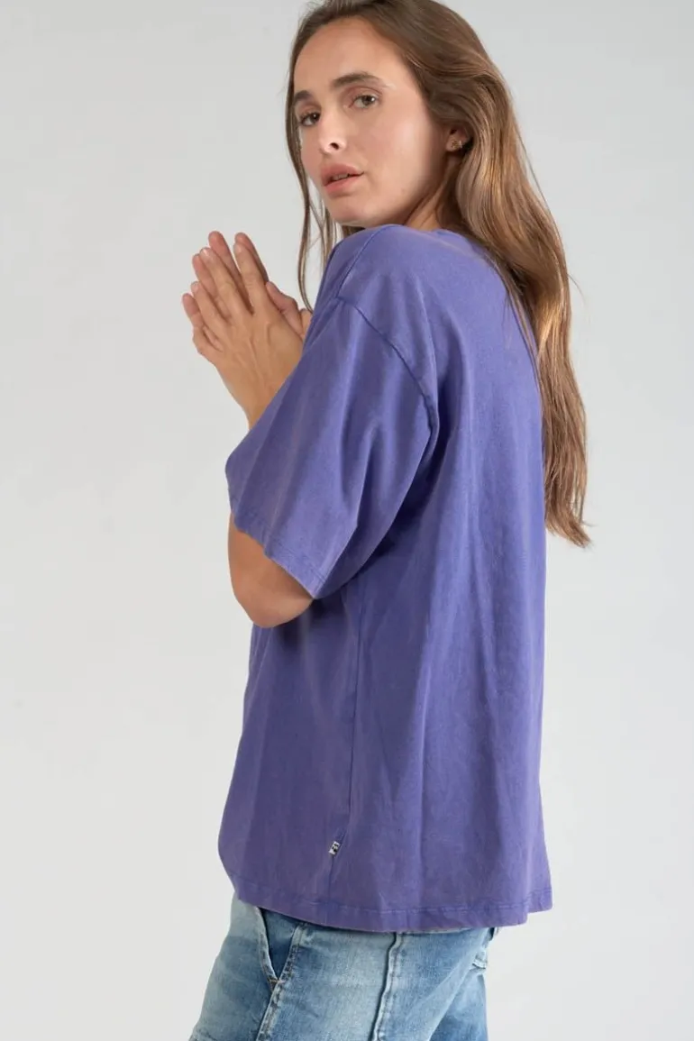 Le Temps des Cerises T-Shirt Cassio Violet-Femme T-Shirts & Débardeurs