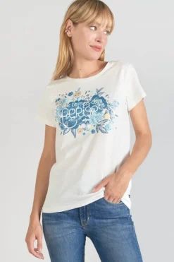 Le Temps des Cerises T-Shirt Frankie Creme Imprime-Femme T-Shirts & Débardeurs
