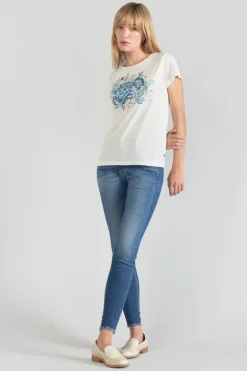 Le Temps des Cerises T-Shirt Frankie Creme Imprime-Femme T-Shirts & Débardeurs