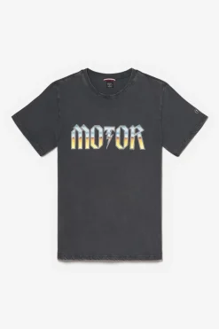 Le Temps des Cerises T-Shirt Gabrent Gris Delave Imprime-Homme T-Shirts & Polos