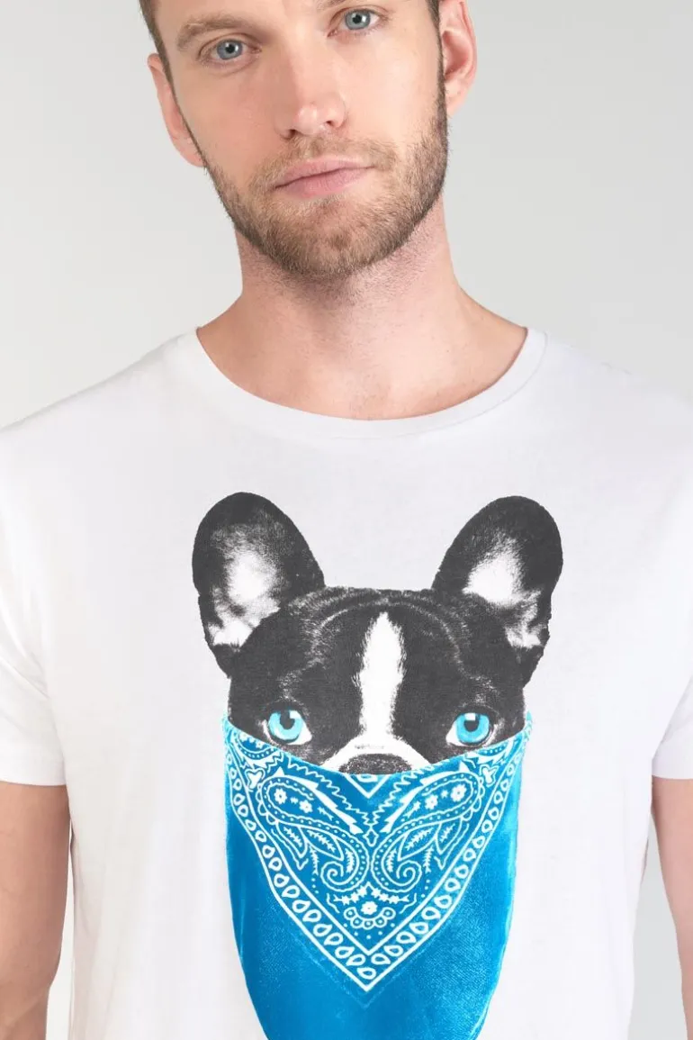 Le Temps des Cerises T-Shirt Gan Blanc Imprime-Homme T-Shirts & Polos