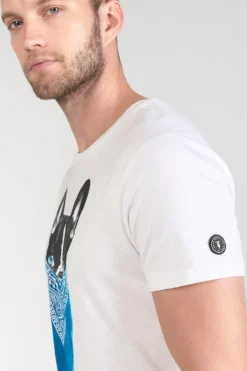 Le Temps des Cerises T-Shirt Gan Blanc Imprime-Homme T-Shirts & Polos