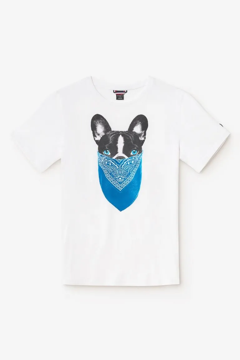 Le Temps des Cerises T-Shirt Gan Blanc Imprime-Homme T-Shirts & Polos