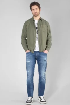 Le Temps des Cerises T-Shirt Gaspa Blanc Imprime-Homme T-Shirts & Polos