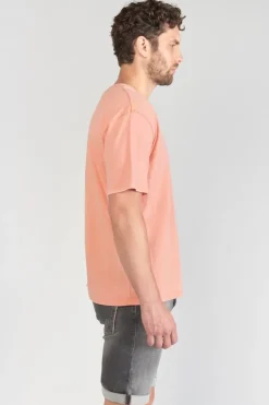 Le Temps des Cerises T-Shirt Holo Corail Imprime-Homme T-Shirts & Polos