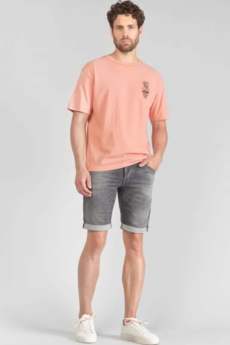 Le Temps des Cerises T-Shirt Holo Corail Imprime-Homme T-Shirts & Polos