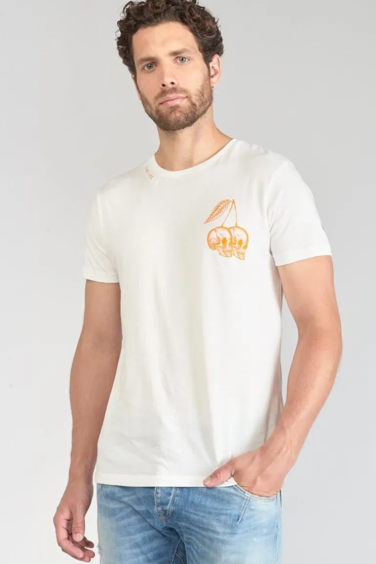 Le Temps des Cerises T-Shirt Ian Blanc Imprime-Homme T-Shirts & Polos