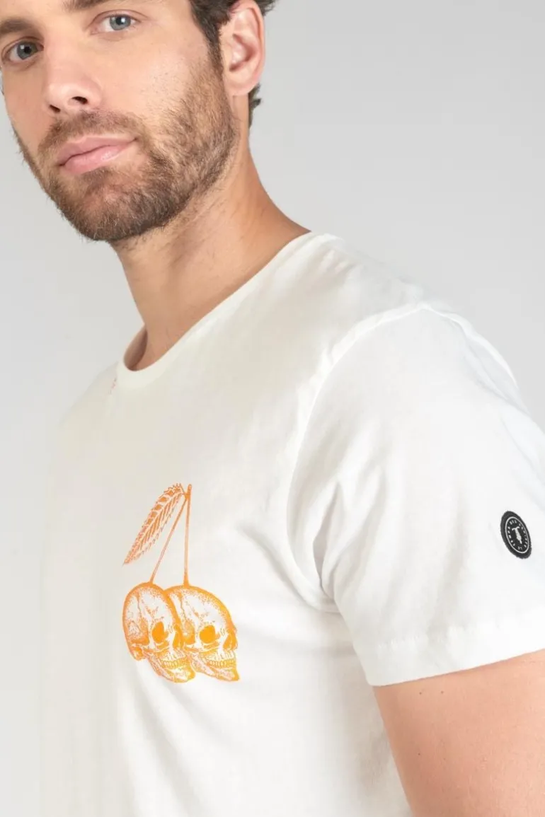 Le Temps des Cerises T-Shirt Ian Blanc Imprime-Homme T-Shirts & Polos
